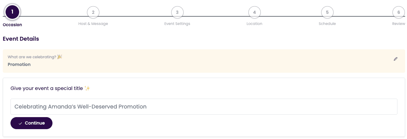 Create Your Promotion Event
