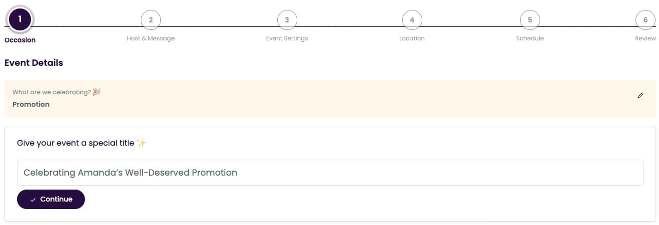 Create Your Promotion Event